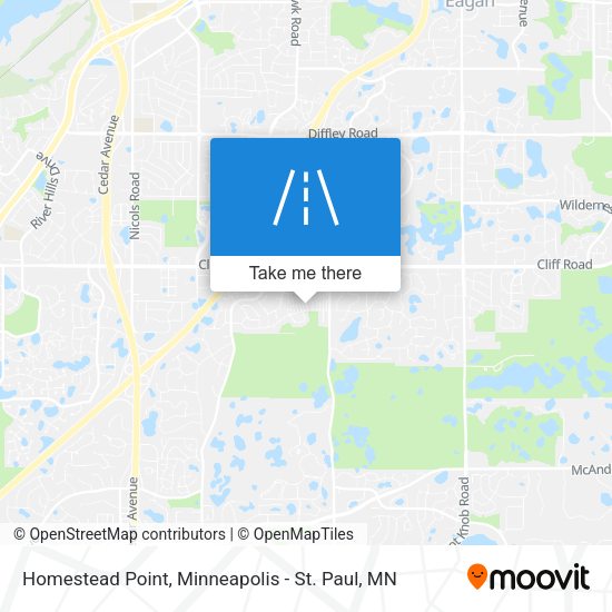 Homestead Point map