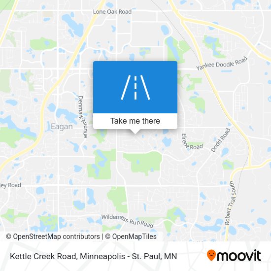 Kettle Creek Road map