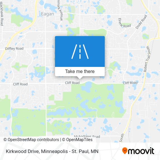 Kirkwood Drive map