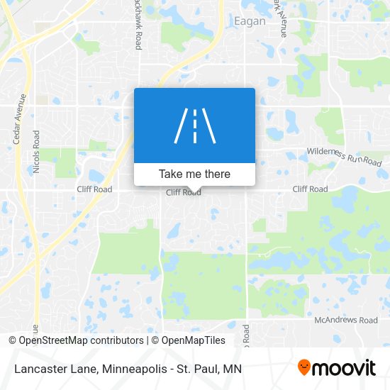 Lancaster Lane map