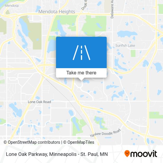 Lone Oak Parkway map
