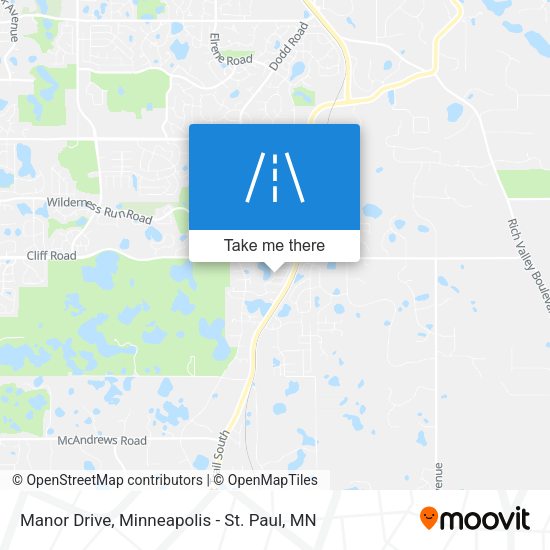 Manor Drive map
