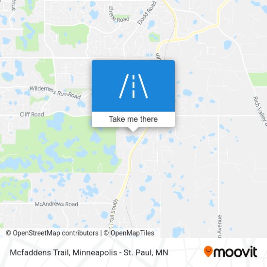 Mcfaddens Trail map
