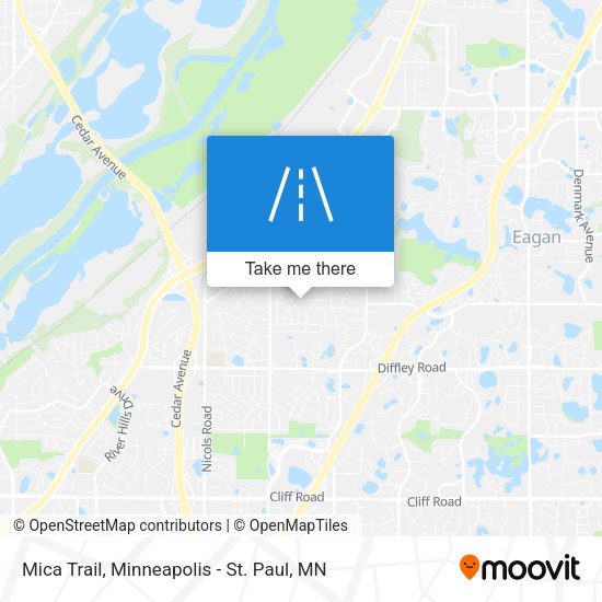 Mica Trail map