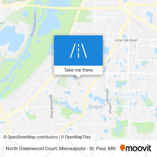 North Greenwood Court map