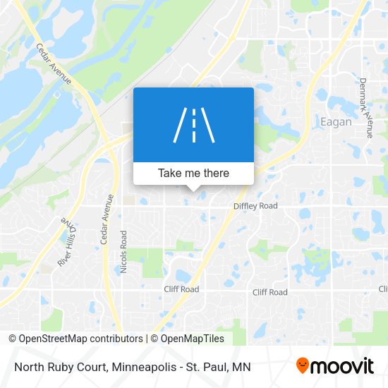 North Ruby Court map