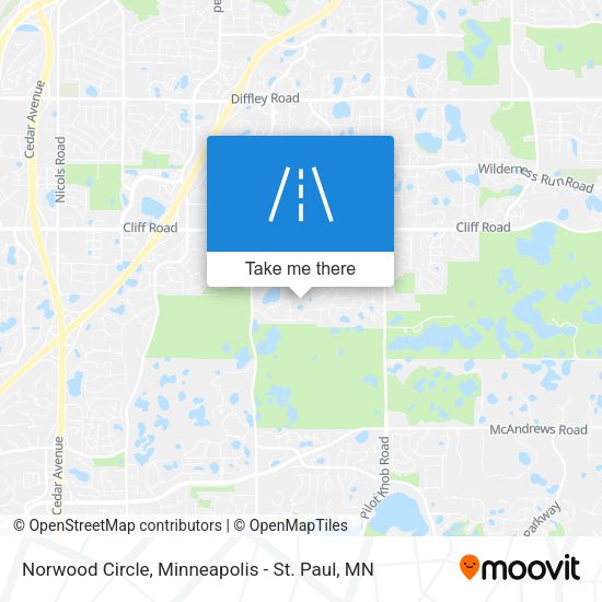 Mapa de Norwood Circle