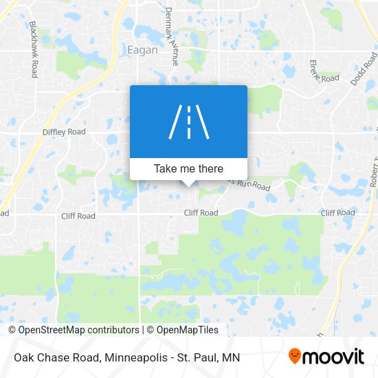Oak Chase Road map