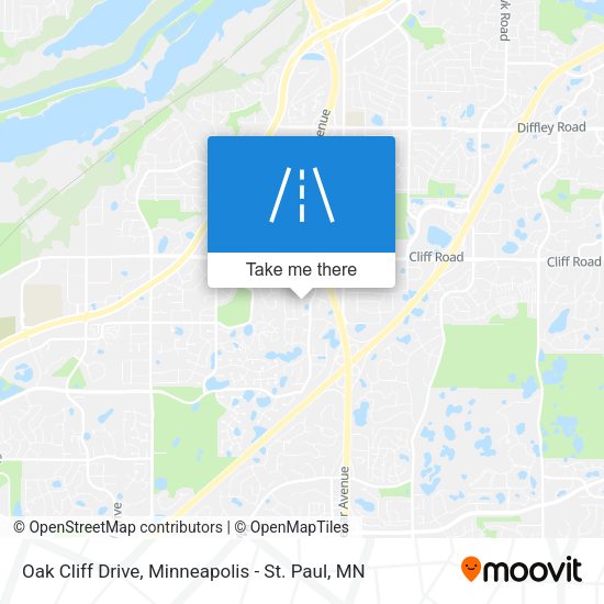Oak Cliff Drive map