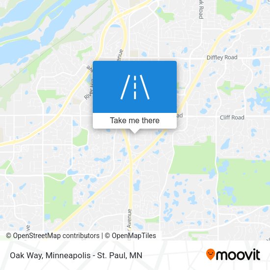 Mapa de Oak Way