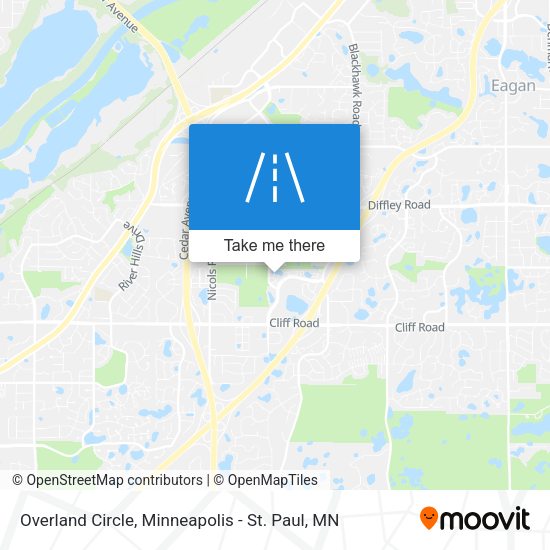 Overland Circle map