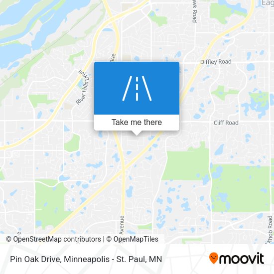 Pin Oak Drive map