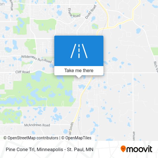 Pine Cone Trl map