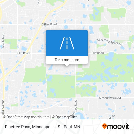 Pinetree Pass map