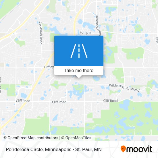 Ponderosa Circle map
