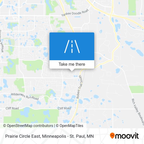 Mapa de Prairie Circle East
