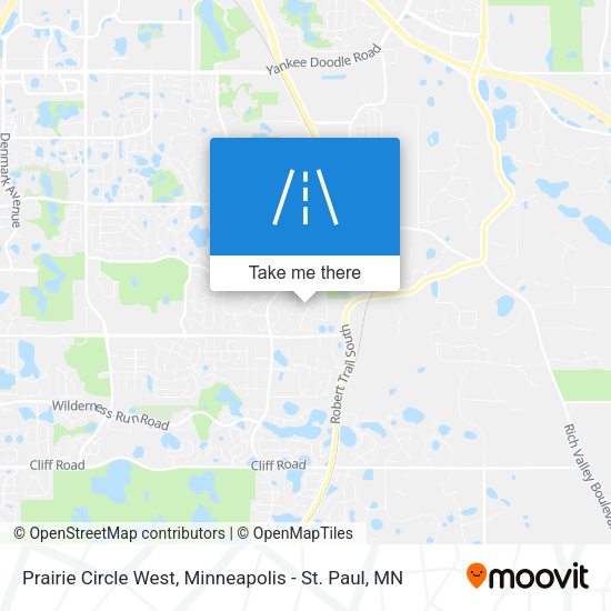 Prairie Circle West map