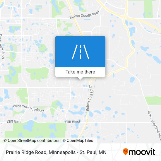Prairie Ridge Road map