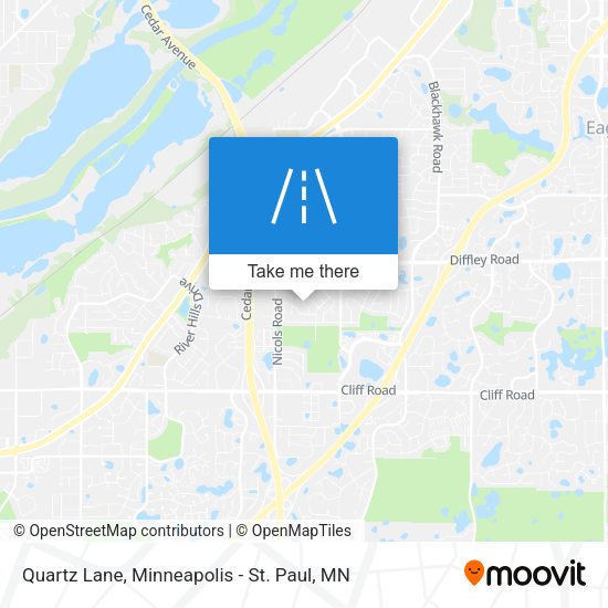 Mapa de Quartz Lane