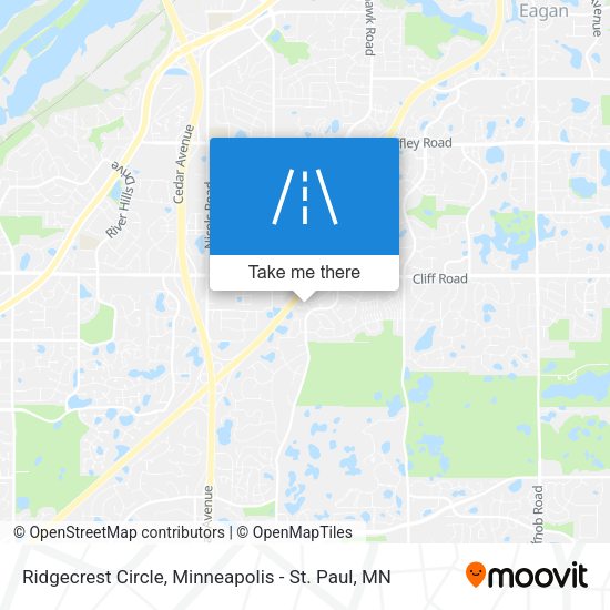 Ridgecrest Circle map