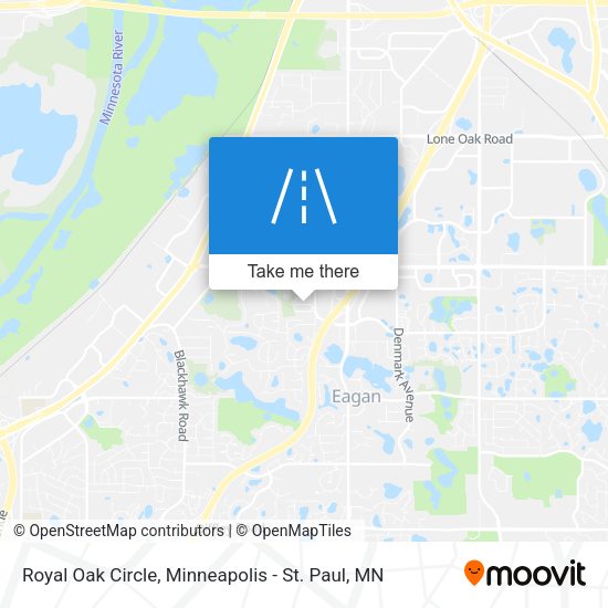 Royal Oak Circle map