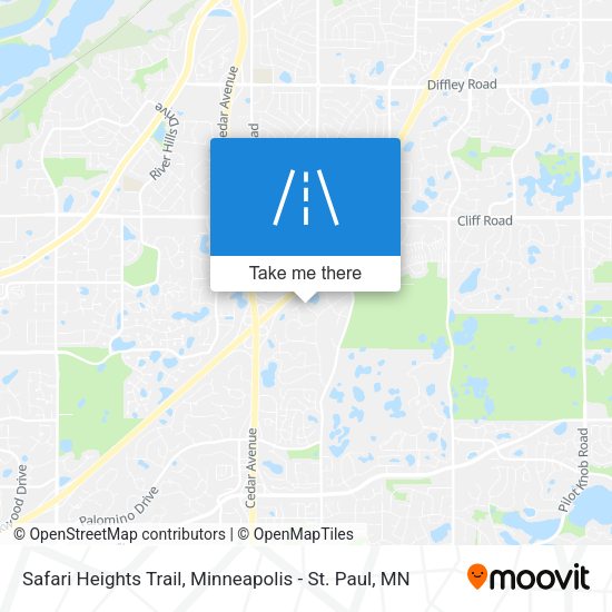 Mapa de Safari Heights Trail