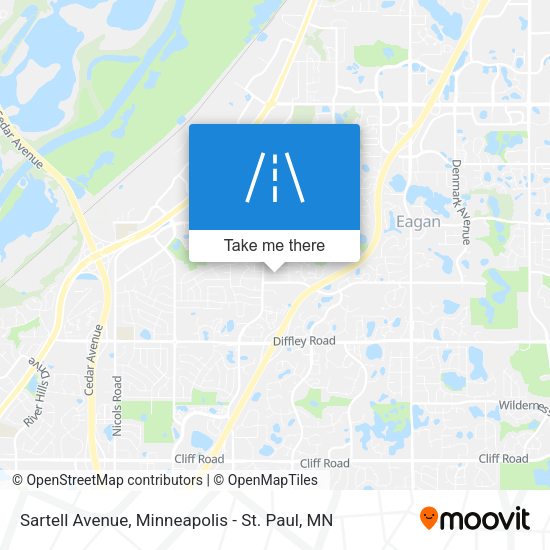 Sartell Avenue map