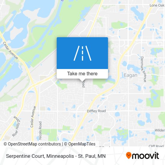 Mapa de Serpentine Court