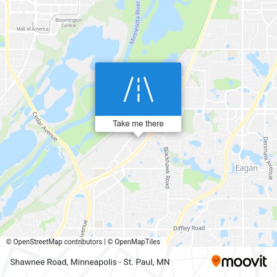 Shawnee Road map
