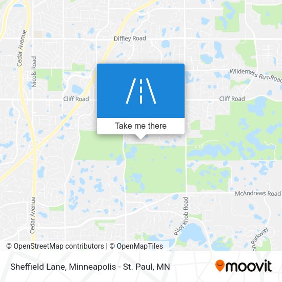 Mapa de Sheffield Lane