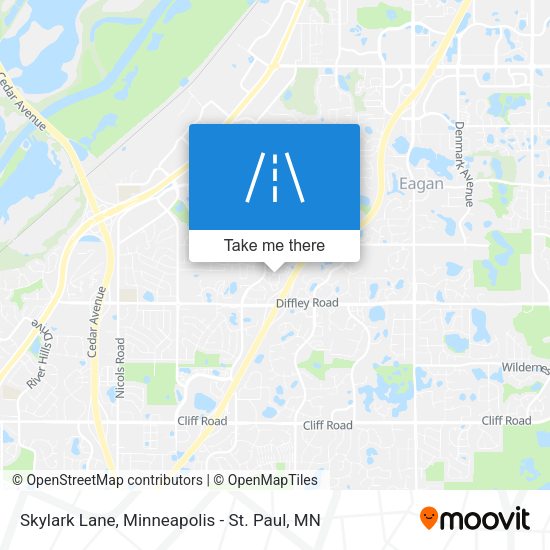 Skylark Lane map