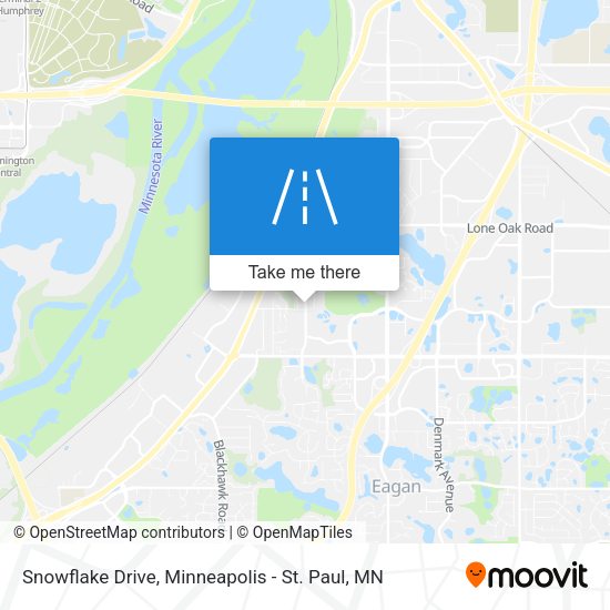 Mapa de Snowflake Drive