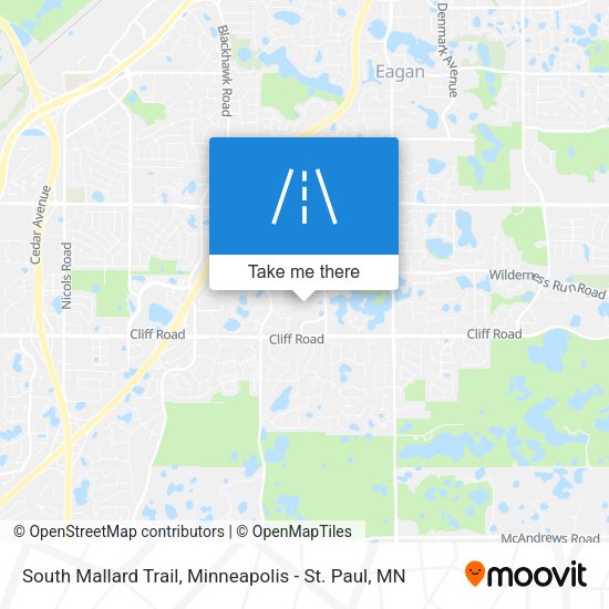 South Mallard Trail map