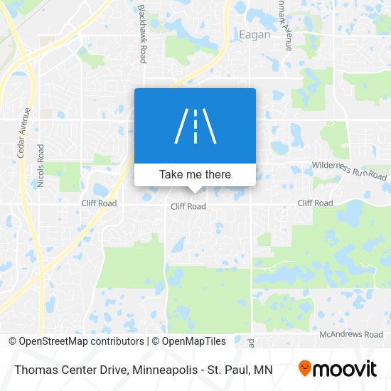 Mapa de Thomas Center Drive