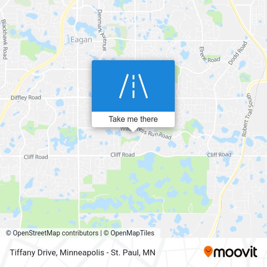 Mapa de Tiffany Drive