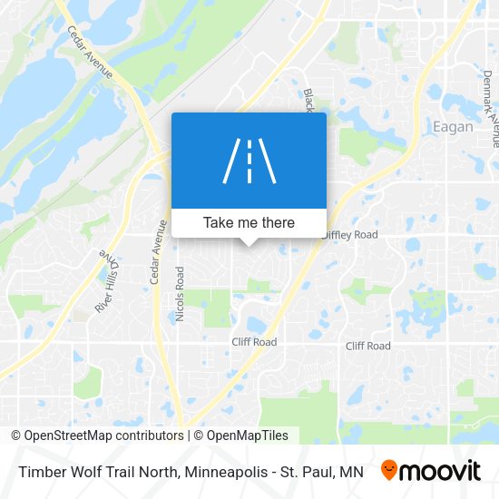 Timber Wolf Trail North map