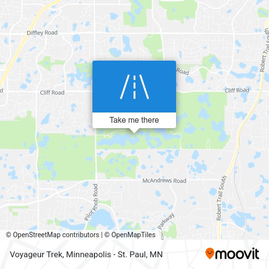 Mapa de Voyageur Trek