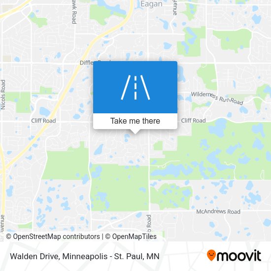 Walden Drive map
