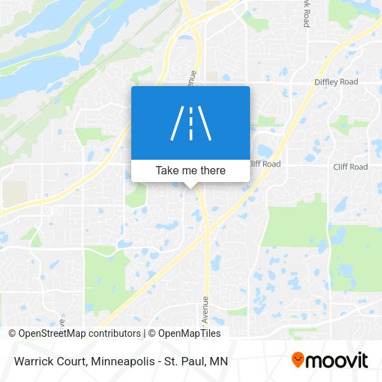 Warrick Court map