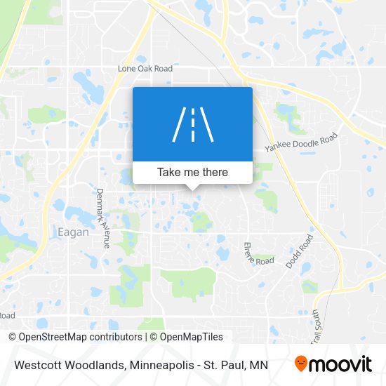 Westcott Woodlands map