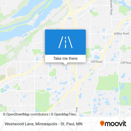 Westwood Lane map