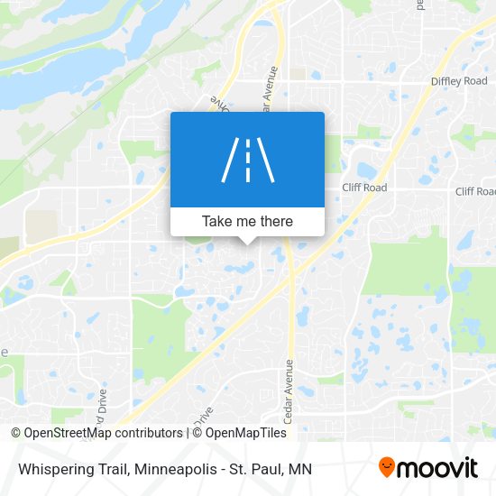 Whispering Trail map