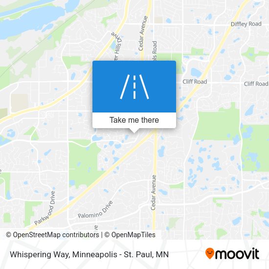 Whispering Way map