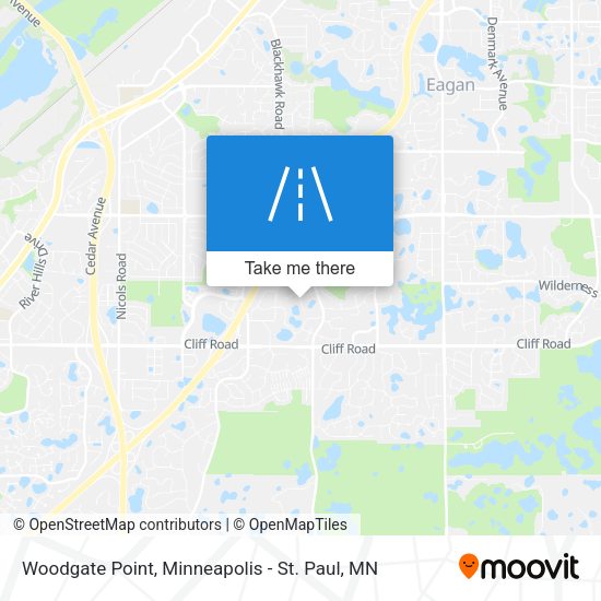 Woodgate Point map