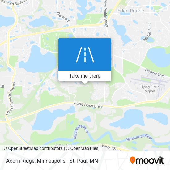 Mapa de Acorn Ridge