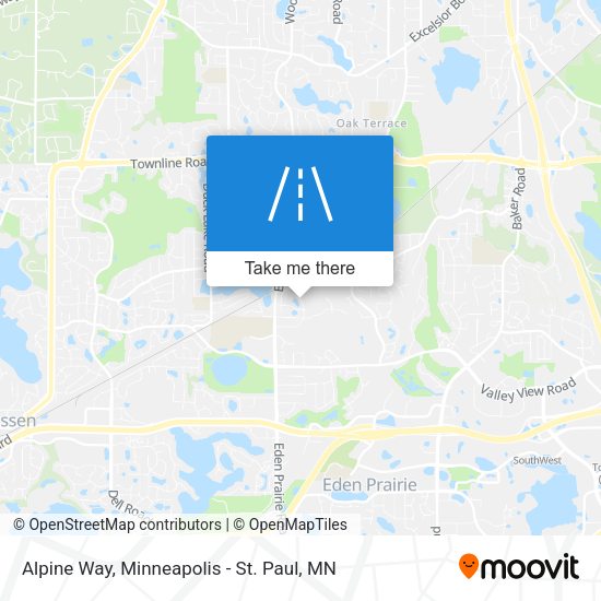 Alpine Way map