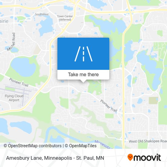 Amesbury Lane map