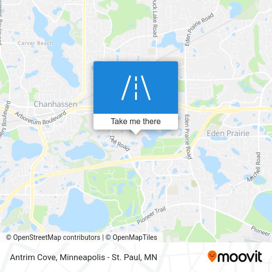Mapa de Antrim Cove