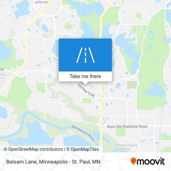 Balsam Lane map