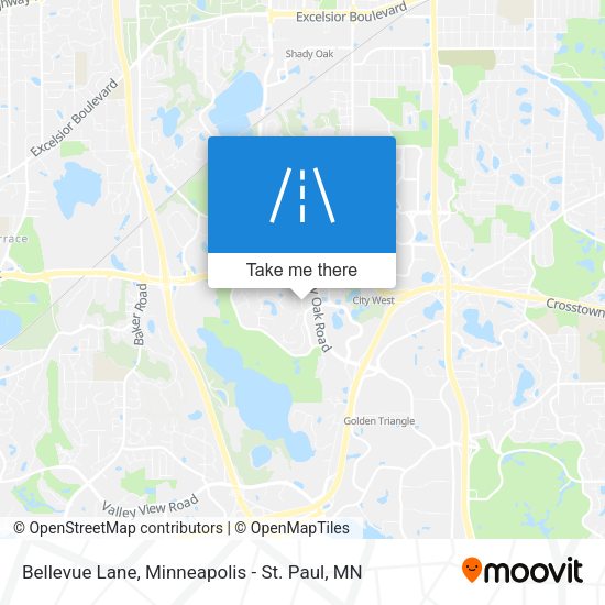 Bellevue Lane map